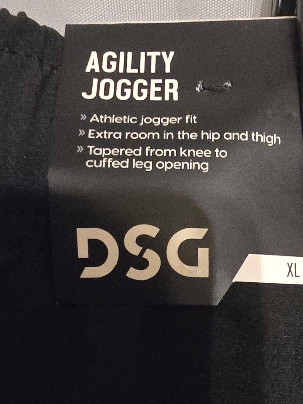 DSG Agility Jogger in Black - XL